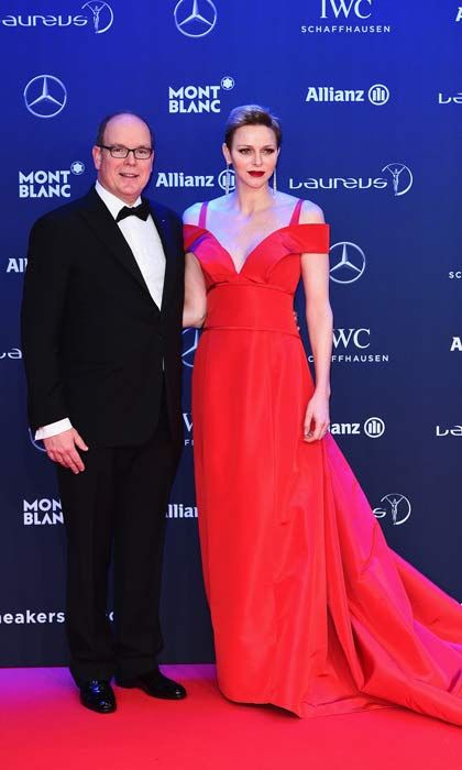 Princess Charlene red gown