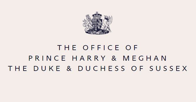 A screenshot of Harry and Meghan's Coat of Arms on Sussex.com