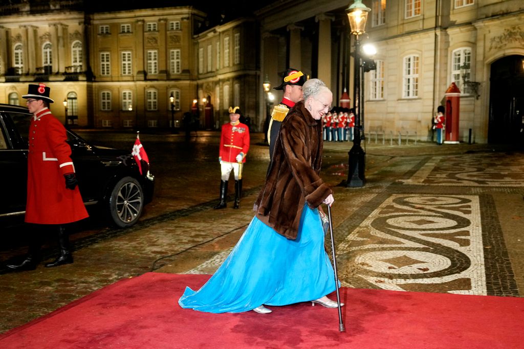 danish royal arriving at gala 