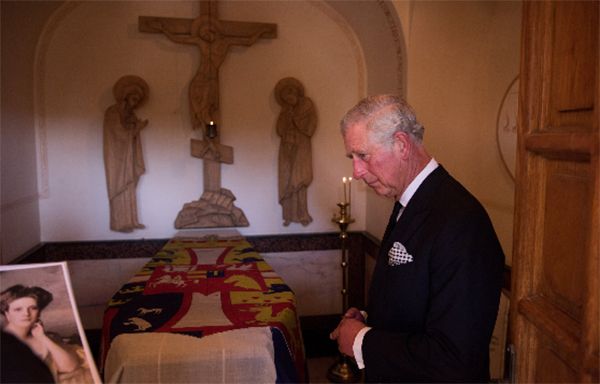 Prince Charles visits the grave of his paternal grandmother, Princess Alice