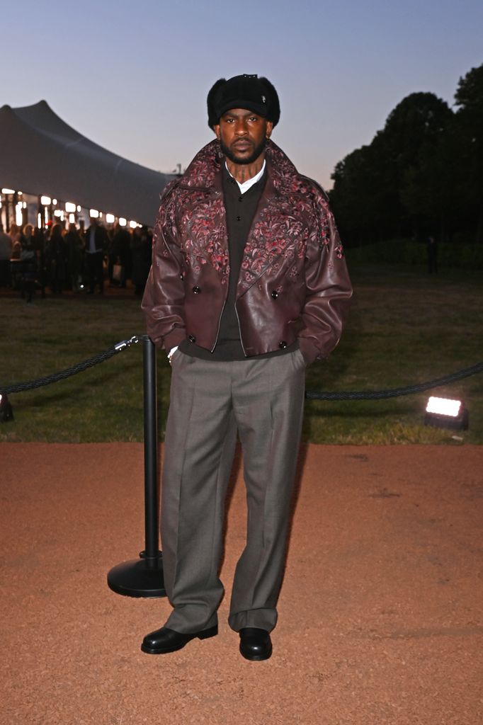 Skepta arrives at the Burberry Summer 2026 show during London Fashion Week