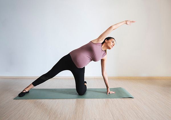 pregnancy workout home pilates