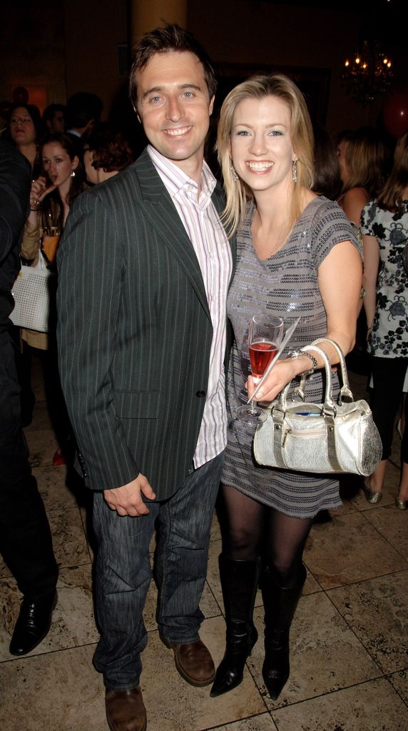 Claire Goose and partner attend the after party following the gala night of 'Bad Girls The Musical', at Sugar Reef on September 13, 2007 in London, England