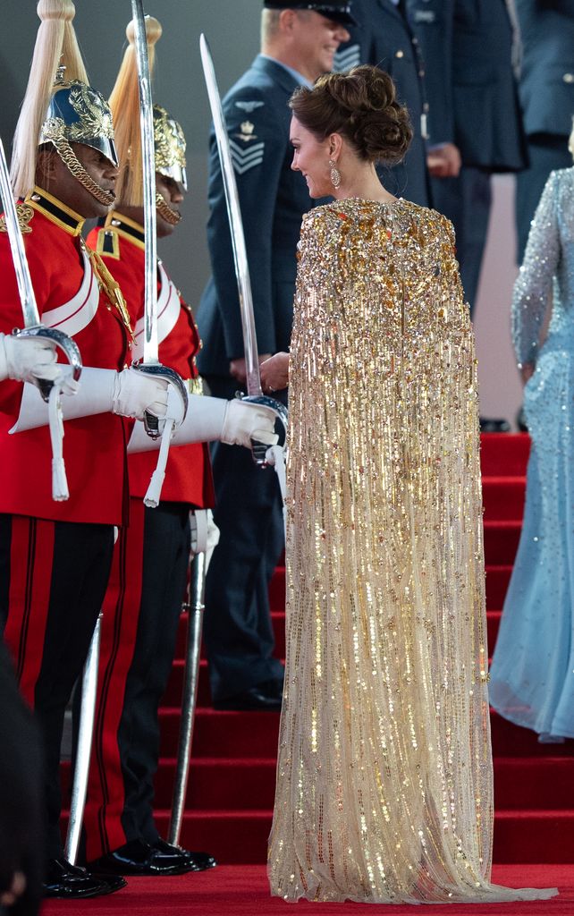 Catherine, Duchess of Cambridge attends the "No Time To Die" World Premiere at Royal Albert Hall on September 28, 2021 in London, England