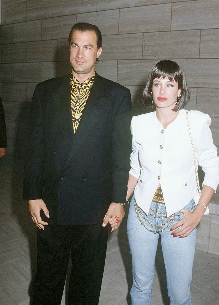photo of kelly lebrock and steven seagal in 1990
