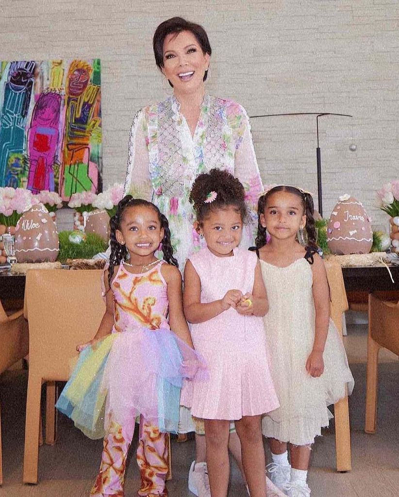 Kris Jenner with her grandchildren