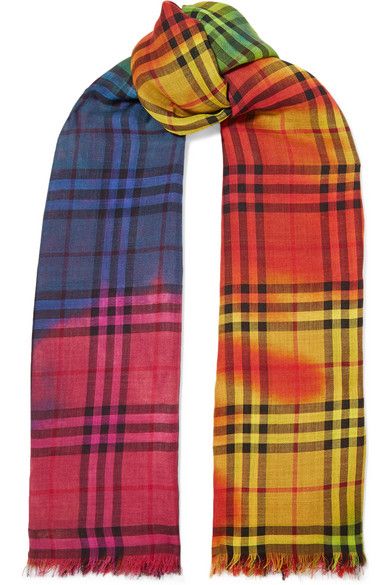 rainbow burberry scarf