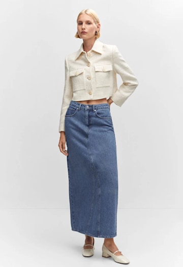 mango sale denim skirt