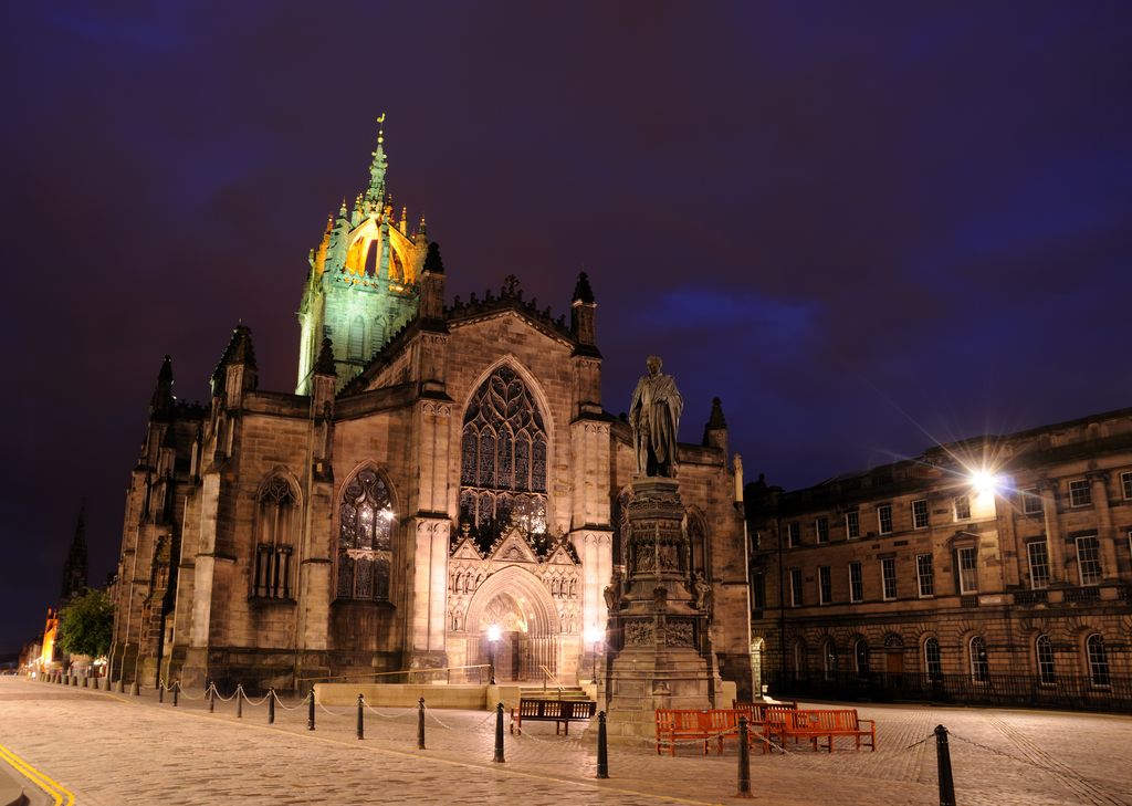St. Giles Cathedral at night, Edinburgh