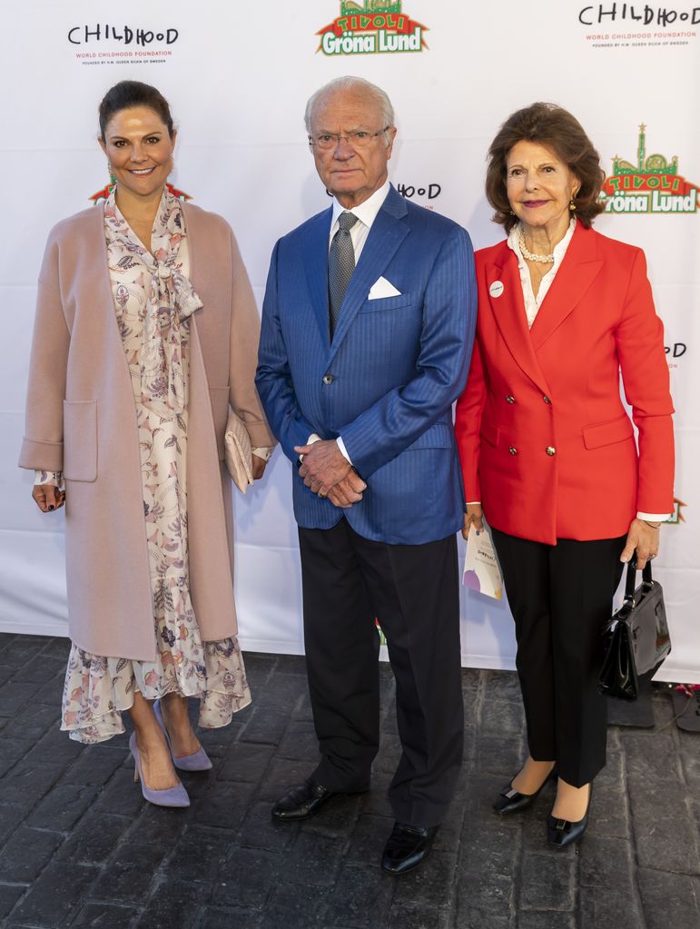Crown Princess Victoria, King Carl XVI Gustaf and Queen Silvia