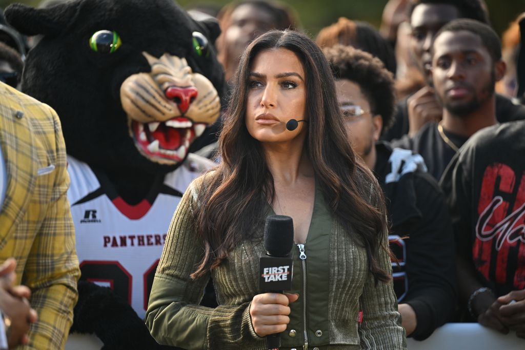 Molly Qerim attends ESPN First Take at Clark Atlanta University and Morehouse College