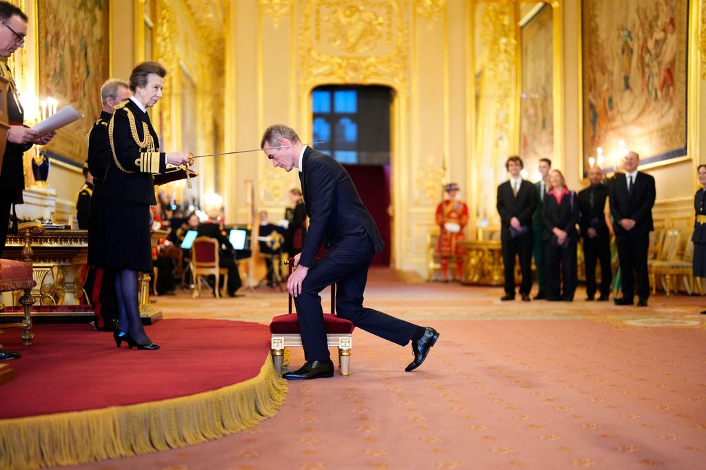 The Princess knighting Sir Rufus Norris, Director and Chief Executive Officer of the National Theatre