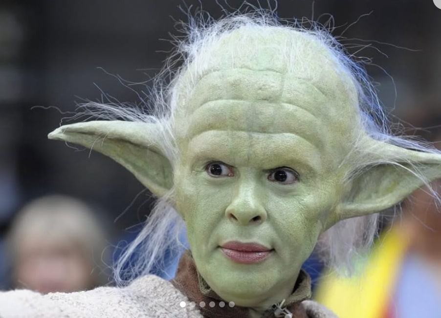 Hoda Kotb dressed up as Yoda