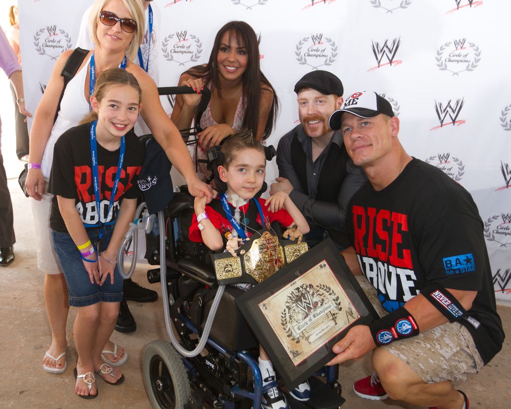  Layla, Sheamus and John Cena attend WWE Make-A-Wish Pizza Party