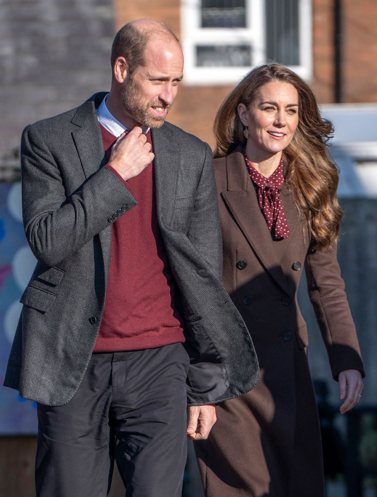 Prince William and Kate Middleton walking