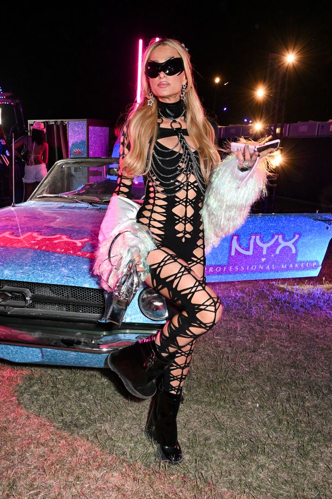 Paris Hilton at NEON Carnival presented by PatrÃ³n El Alto Tequila on April 12, 2025 in Thermal, California