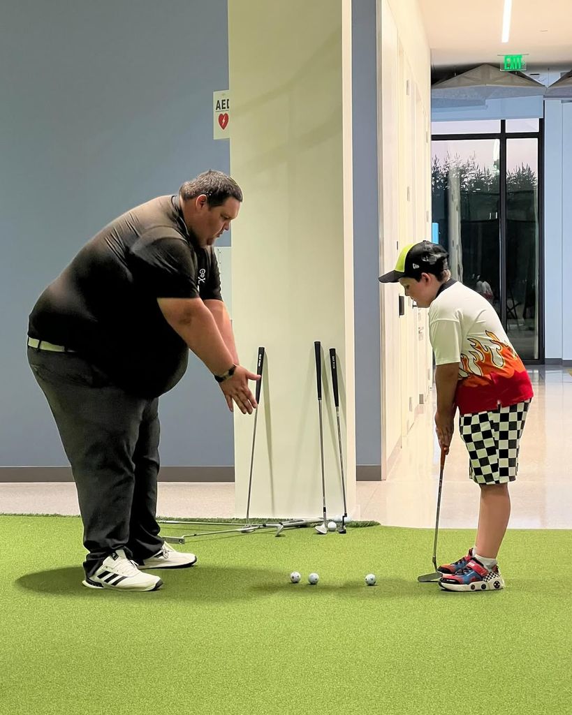 Cody Franke teaching golf