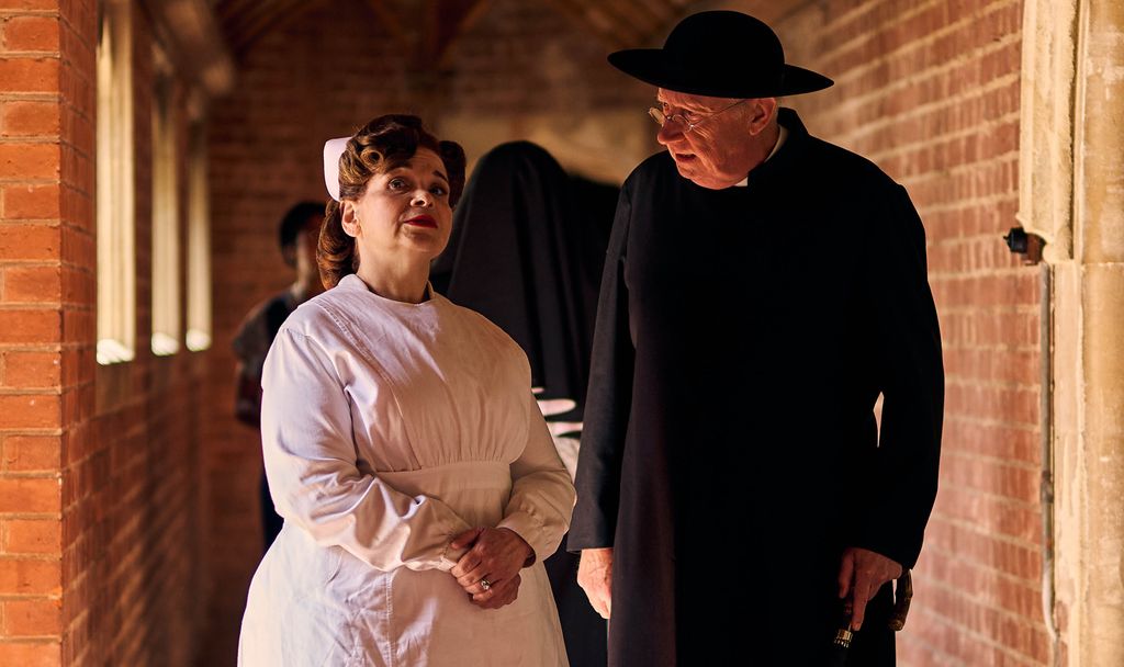 Nurse Dorothy Hyde (DEBBIE CHAZEN), Father Brown (MARK WILLIAMS)