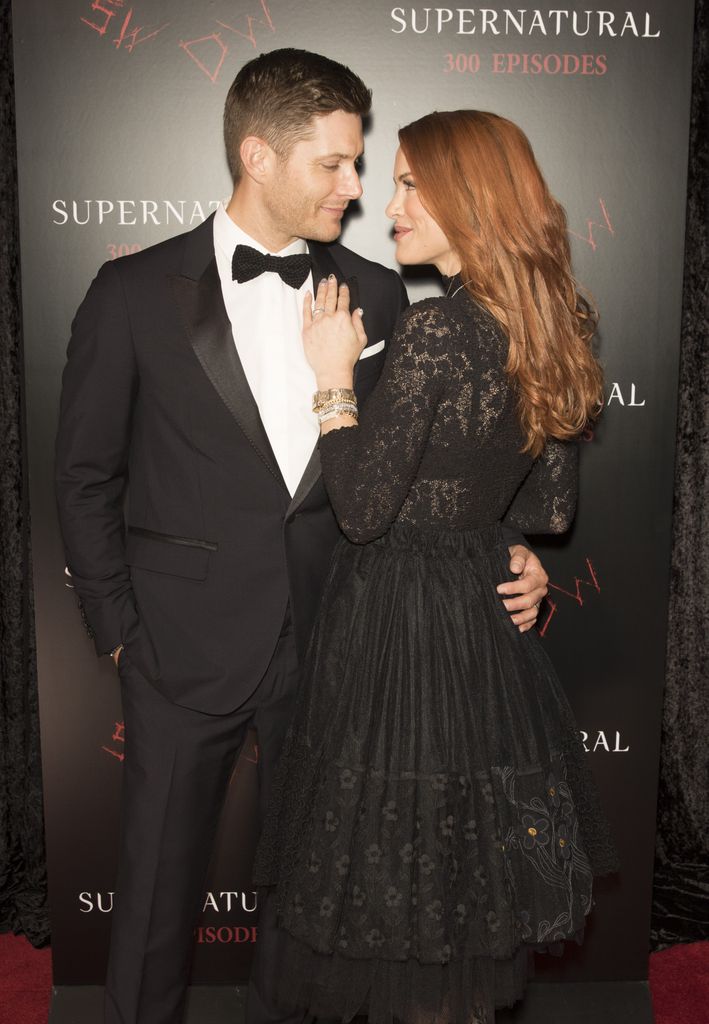 "Supernatural" actors Jensen Ackles and Danneel Ackles attend the red carpet at the "SUPERNATURAL" 300TH Episode Celebration