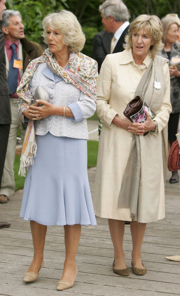Camilla and her sister Annabel pictured in 2007