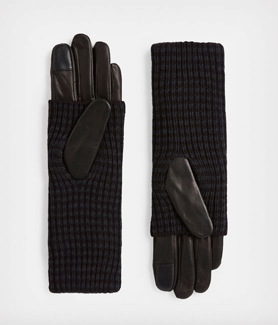 Allsaints leather gloves