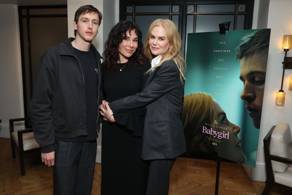 Nicole with Babygirl director Halina Reijn and her co-star Harris Dickinson