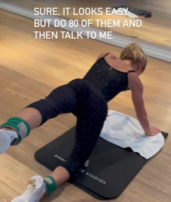 Kelly Ripa Wows In Jaw Dropping One Piece Displaying Her Ultra Toned Physique During Workout