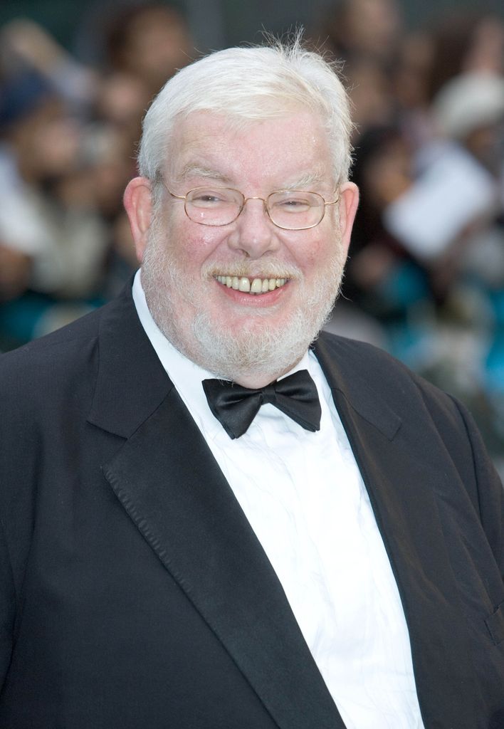 Richard Griffiths wearing a black tuxedo