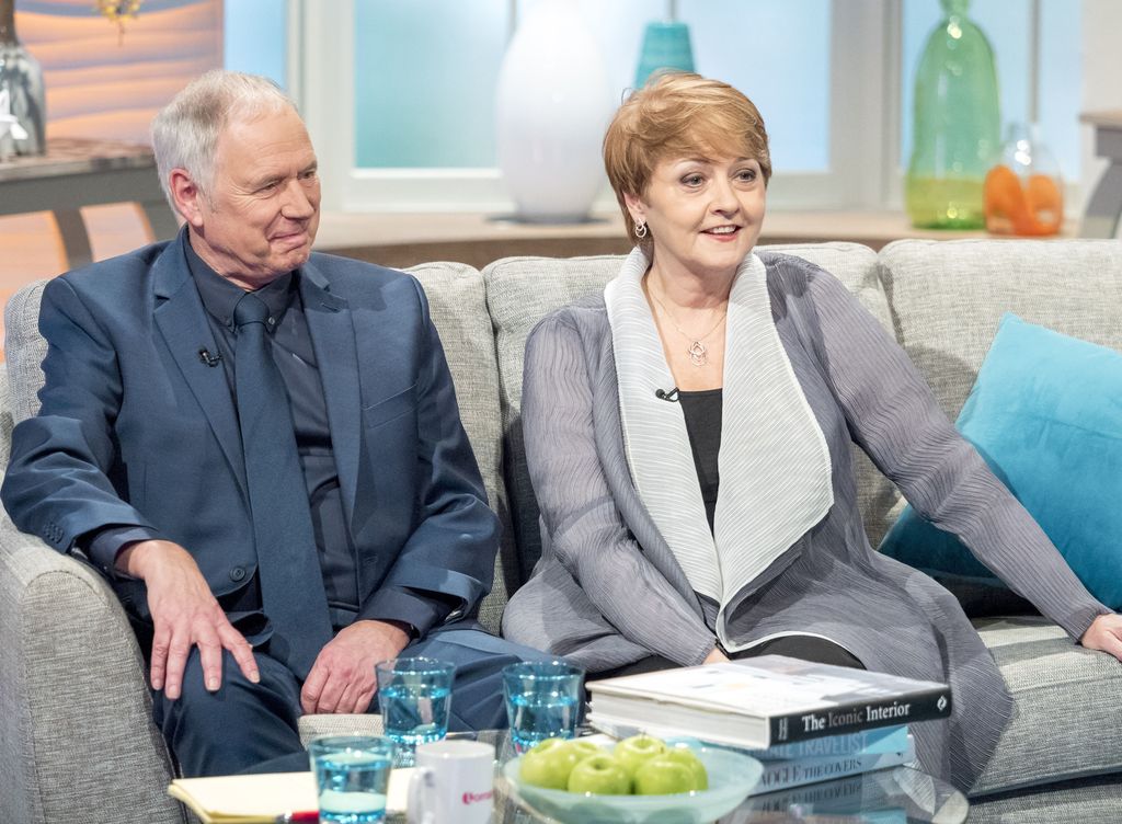 Anne Diamond and Nick Owen sitting together