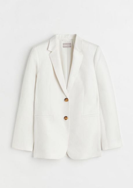 meghan markle white blazer at h and m