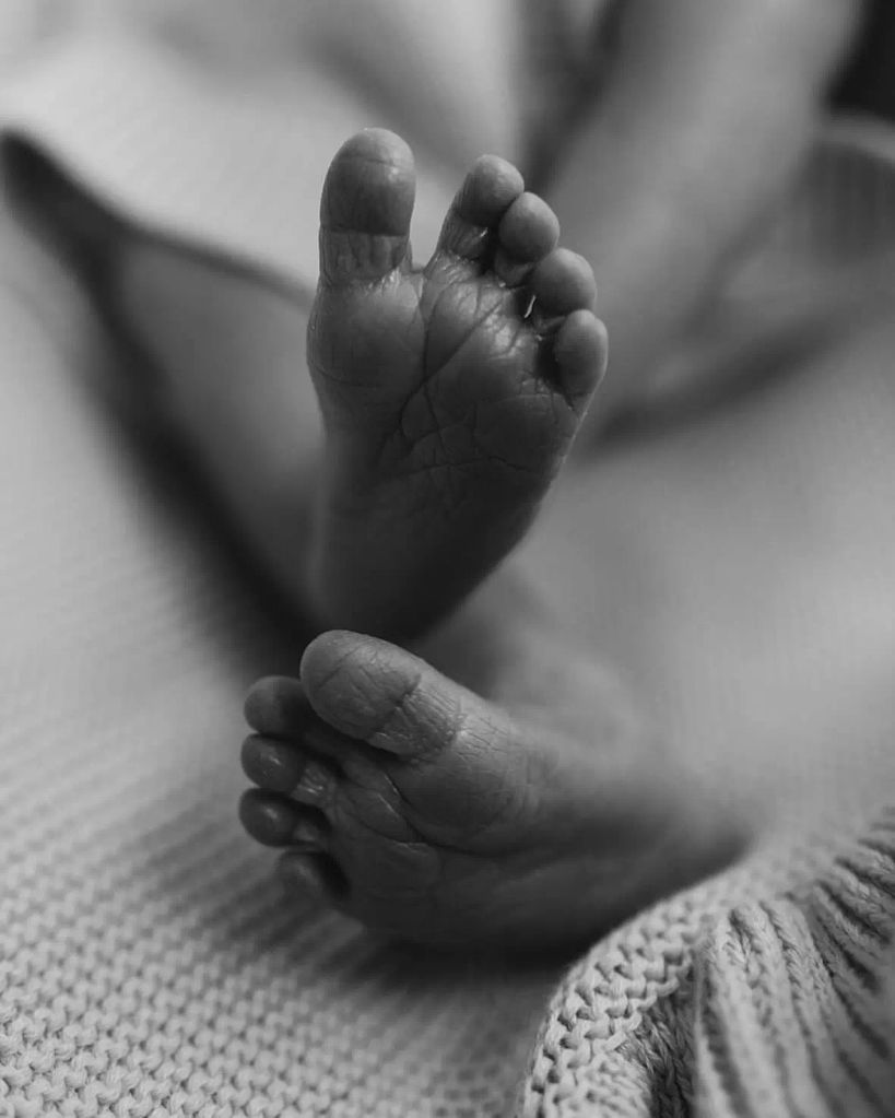 Josh and Audra posted the adorable pics of their first child's feet 
