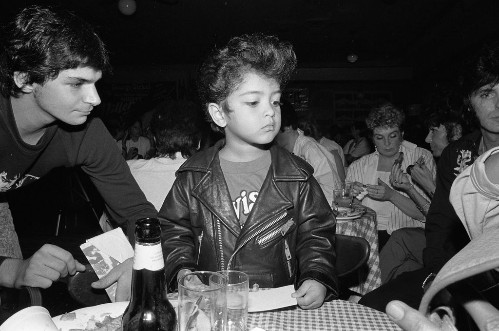 Bruno as an Elvis impersonator as a child