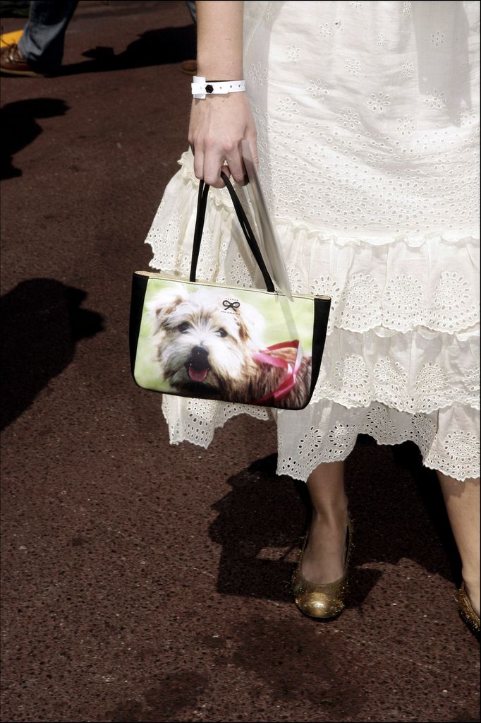 Princess Beatrice wore a dog print bag by Anya Hindmarch 