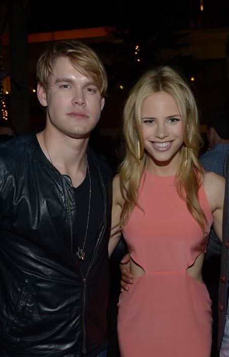 Halston has previously dated Glee star Chord Overstreet