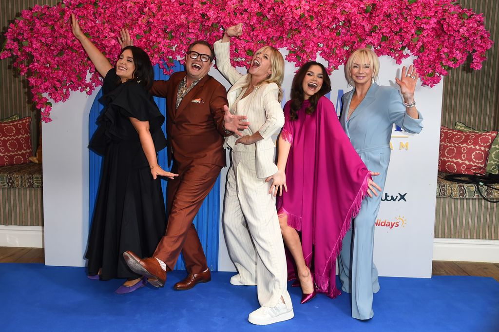 Jessie Ware, Alan Carr, Zoe Ball, Samantha Barks and Judy Craymer attend ITV's "MAMMA MIA! I Have a Dream" photocall 
