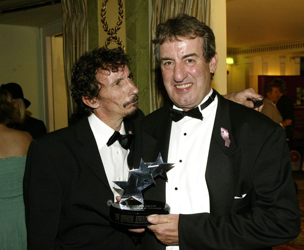 Patrick with his co-star John Challis in 2002