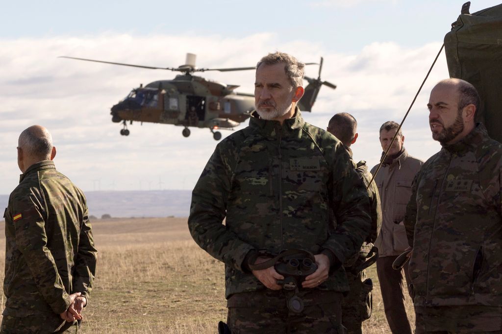 King Felipe is currently the Commander in Chief of the Spanish armed forces