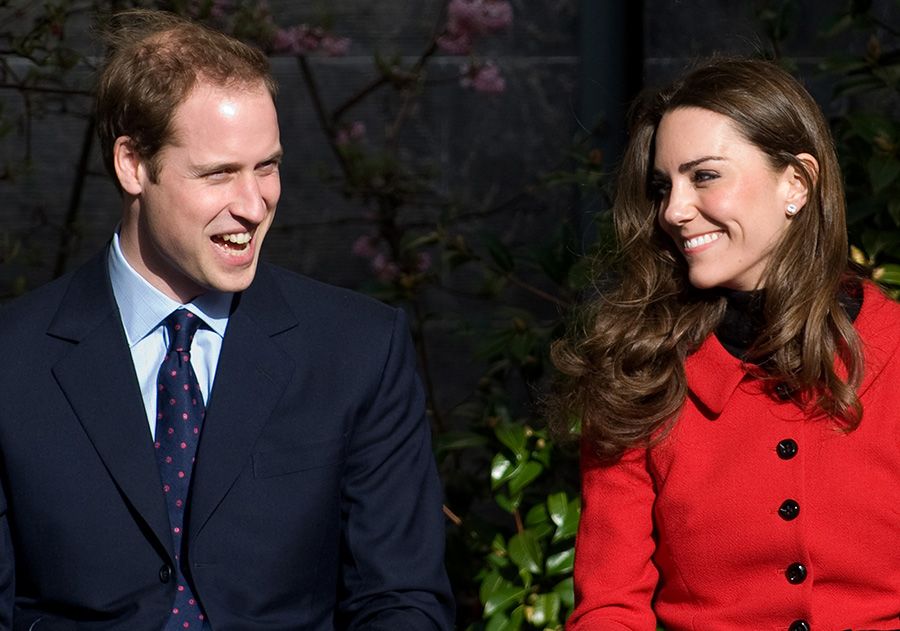 prince william kate red dress st andrews