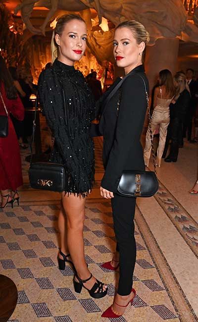 Princess Dianas Nieces Lady Amelia And Eliza Spencer Stun In Skintight Designer Eveningwear