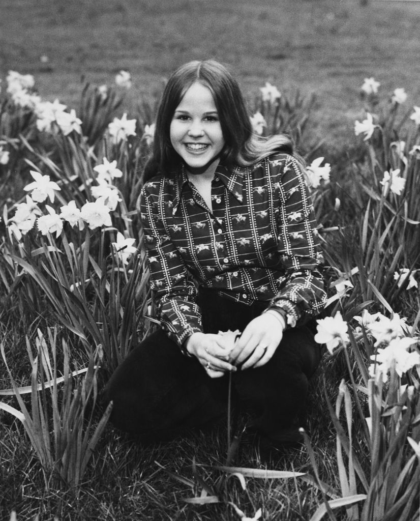 American actress Linda Blair in Kensington Gardens, London, 24th March 1974. She plays the demon-possessed Regan MacNeil in the 1973 film 'The Exorcist'.   (Photo by Central Press/Hulton Archive/Getty Images)