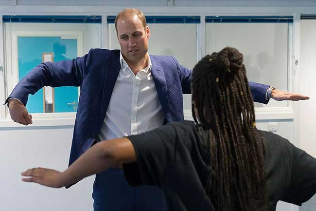 Prince William doing the robot