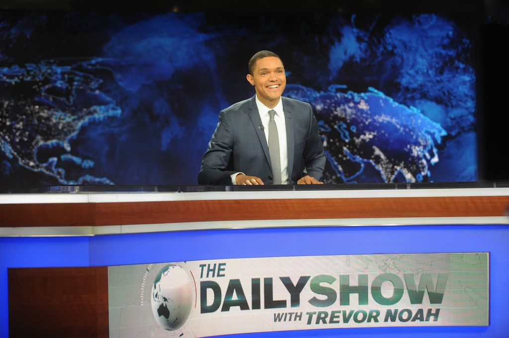 Trevor Noah hosts Comedy Central's "The Daily Show with Trevor Noah" premiere on September 28, 2015 in New York City