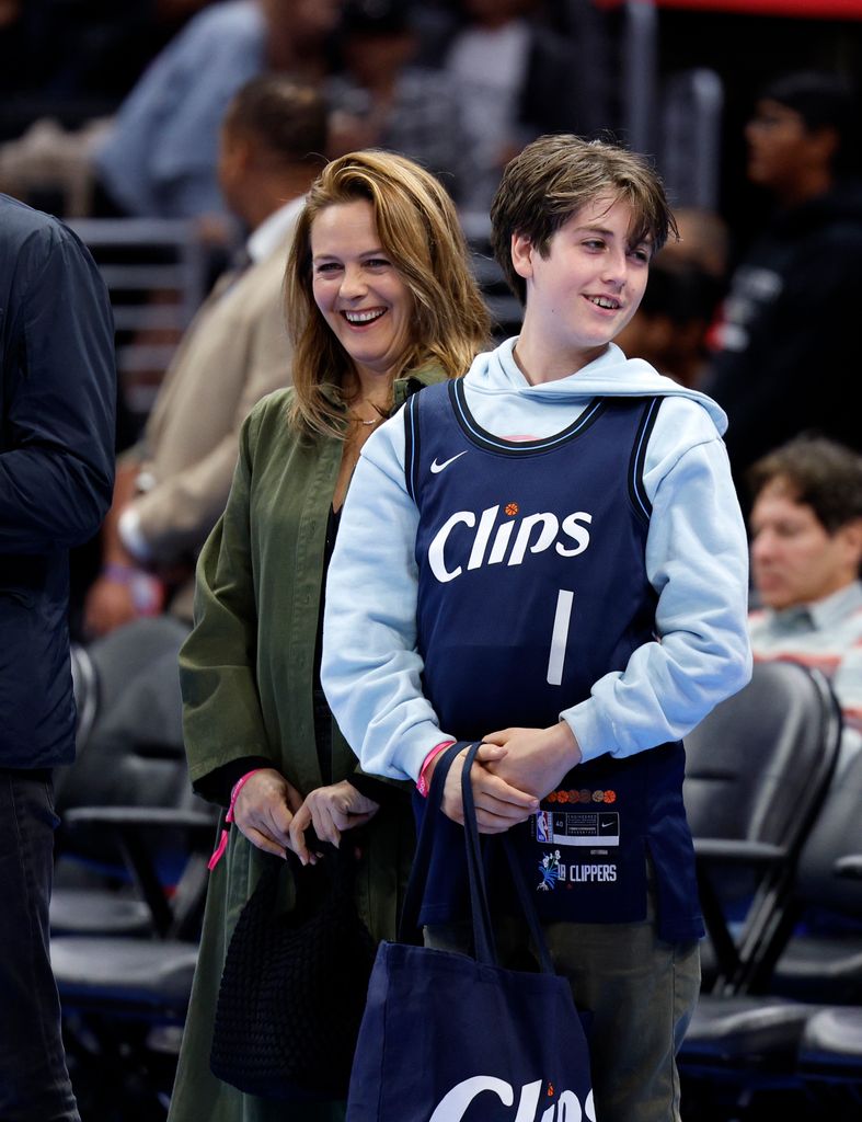 Alicia Silverstone's son Bear, 12, towers above his mom in latest