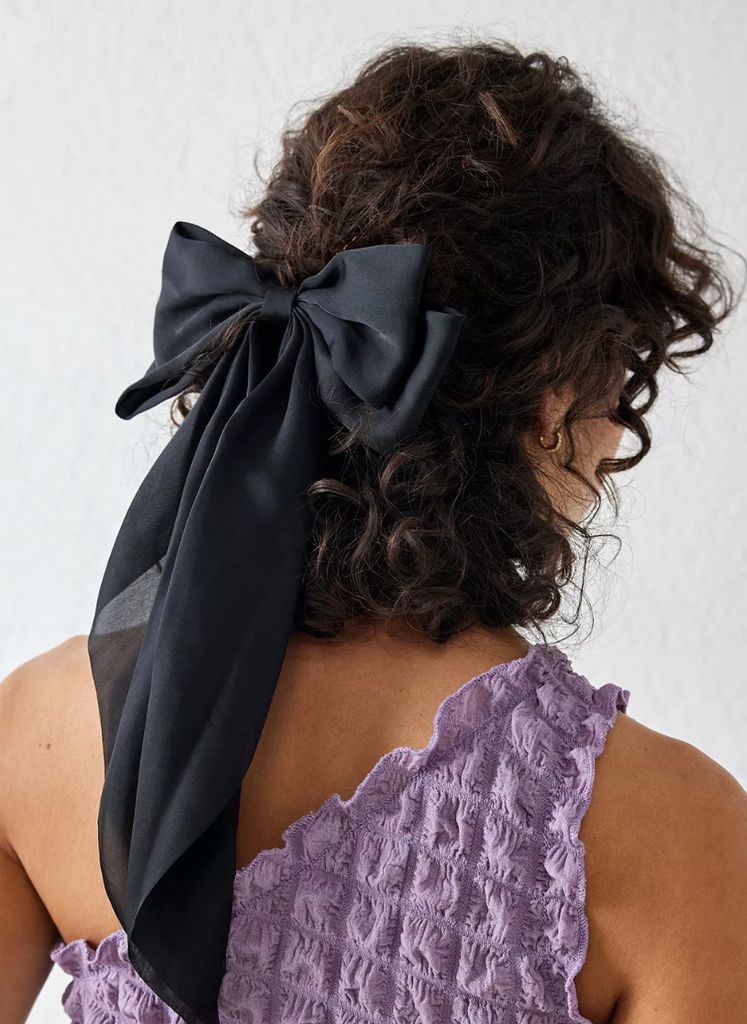 Urban Outfitters black hair bow for women