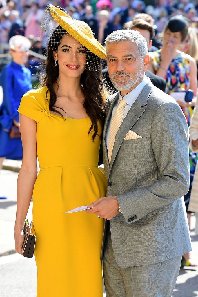 Amal and George Clooney at the wedding Prince Harry and Meghan Markle in 2018