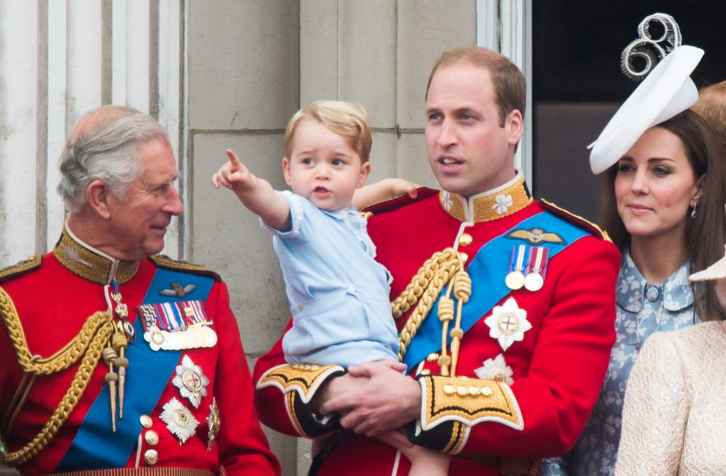 King Charles III was captured looking fondly at his first grandchild, Prince George