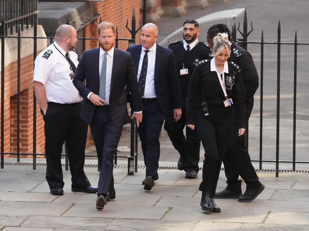 The Duke of Sussex arrives at the Royal Courts of Justice, central London, for the start of his appeal against a High Court ruling on his legal claim against the Home Office over the level of security he receives while he is in the UK. Picture date: Tuesday April 8, 2025. 