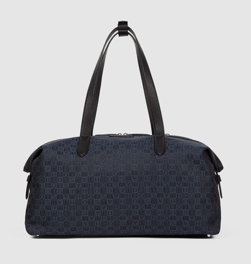 Small Travel Bag in Stamp Canvas symthson