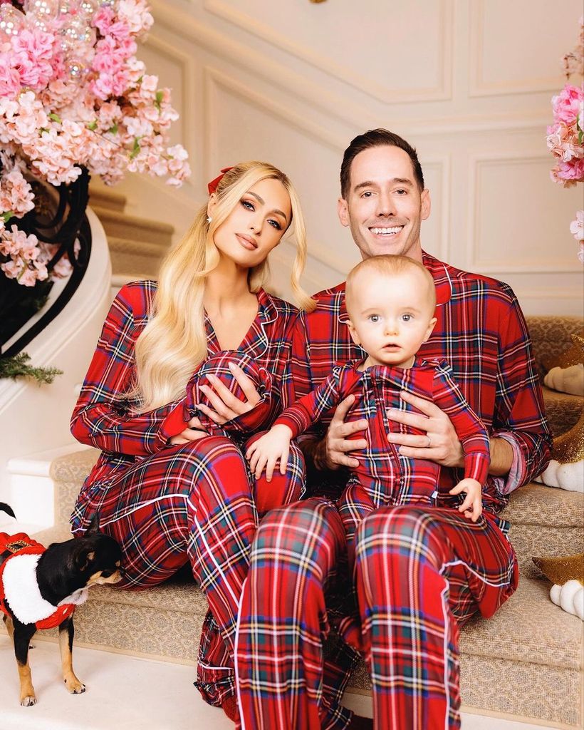 Paris Hilton and her family - including baby daughter London