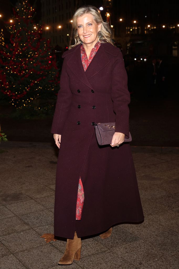 Britain's Sophie, Duchess of Edinburgh arrives to attend the fifth annual "Together At Christmas" Carol Service"